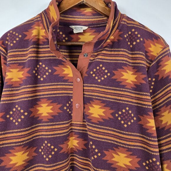 Duluth Trading Women's Size 2X Aztec Print Pullover Shacket - Picture 3 of 5
